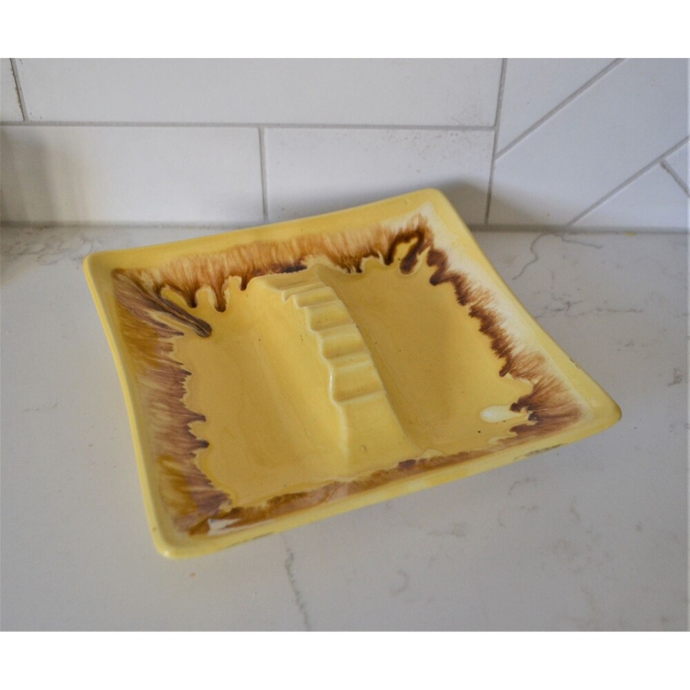 Vintage Mid Century Modern Hollywood Regency USA Pottery Ashtray